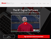 Tablet Screenshot of nevermissasign.com